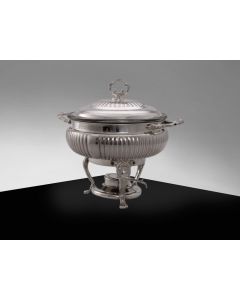 Chafer Round Silver 3qt.