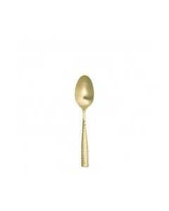 Brushed Gold Dessert Spoon