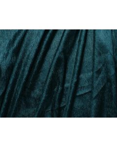 Teal Liquid Velvet 132" Round Table Linen