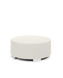 White Round Ottoman (Cosmo)