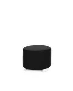 Black Round Ottoman (Dot)