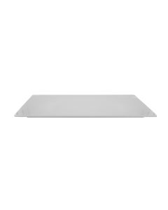 9 x 18.25" Rectangle White Melamine Tray