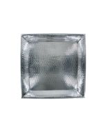 20" Square Hammered Stainless Tray