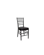 Black Chivari Chair with Black Cushion