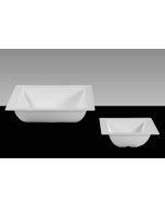 14" Square Melamine Bowl with edge
