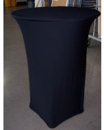 Black Spandex 30" Round x 42" Spandex Table Linen