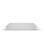 13 x 21.5" White Rectangular Melamine Tray